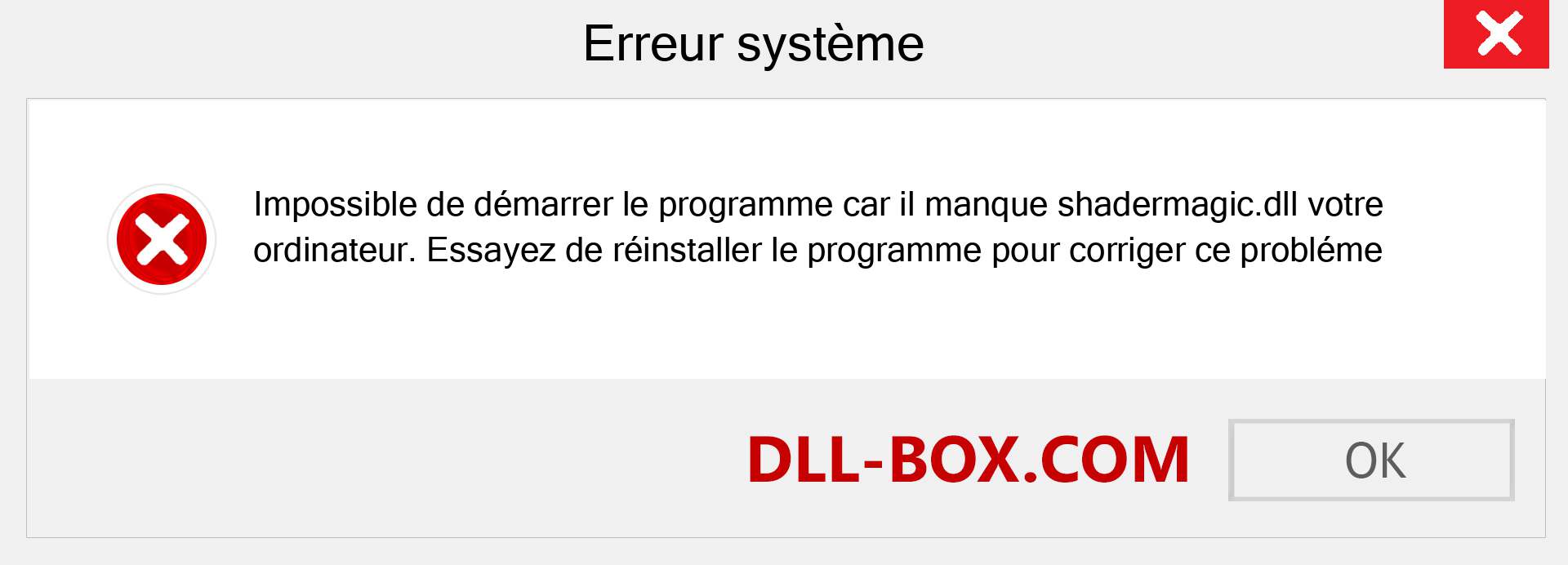 Le fichier shadermagic.dll est manquant ?. Télécharger pour Windows 7, 8, 10 - Correction de l'erreur manquante shadermagic dll sur Windows, photos, images